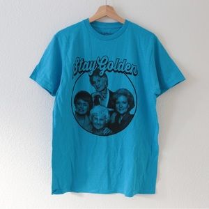 NWOT Blue & Black Golden Girls Unisex T-Shirt Size Medium